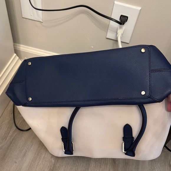 Kate Spade Cream and Navy Tote Bag - Picture 3 of 3